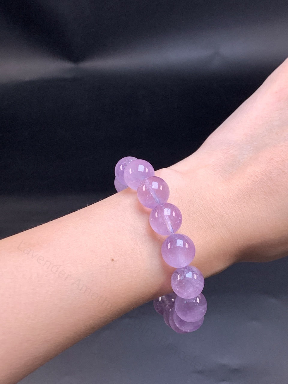 Lavender Amethyst Calm Bracelet Geologically Calming Stone for Focus & Sleep Balance