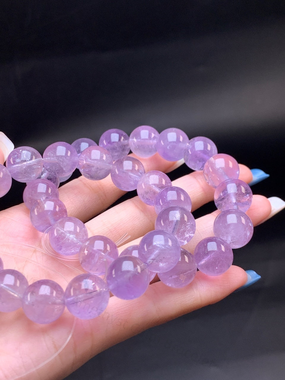 Lavender Amethyst Calm Bracelet Geologically Calming Stone for Focus & Sleep Balance