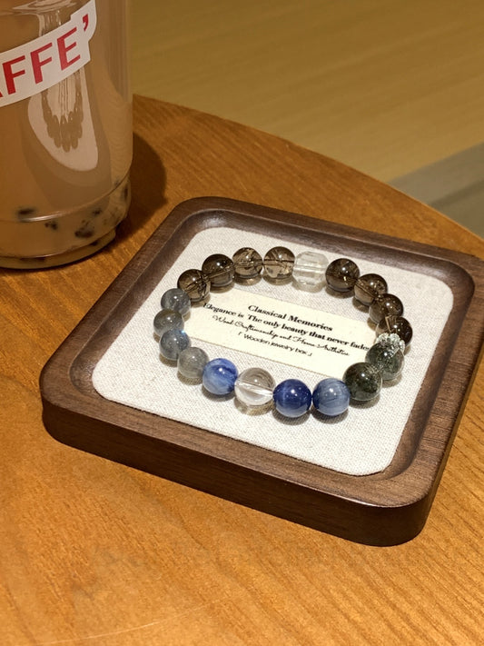 5-Crystal Balancing Bracelet for Focus & Manifestation | Energy-Boosting Chakra Stone Jewelry