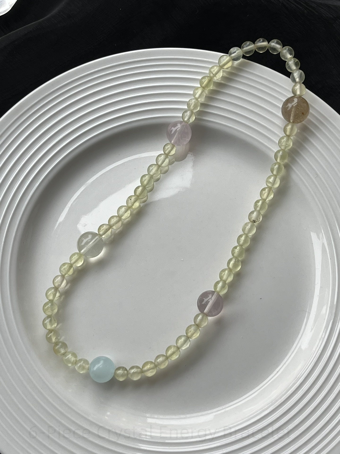 6-Piece Crystal Energy Bracelet: Citrine, Amethyst, Rose Quartz + 3 Stones for Manifestation & Chakra Balance