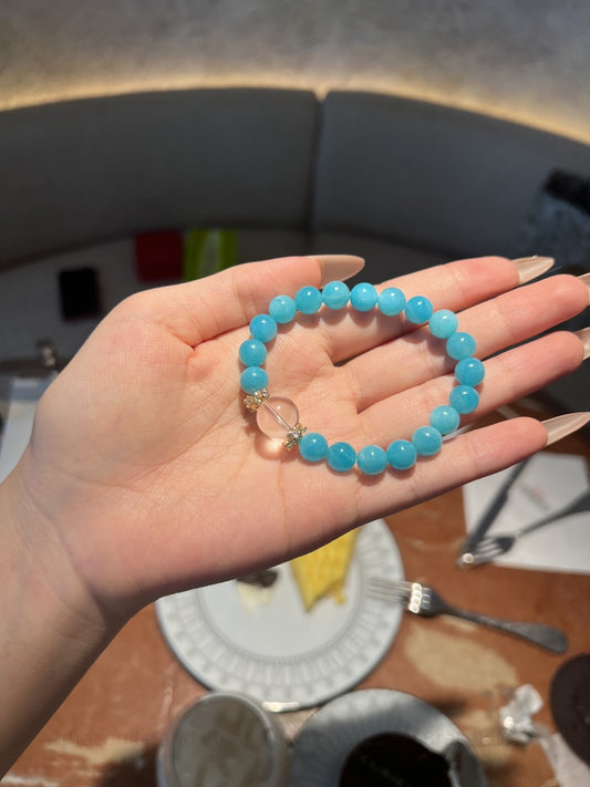 Amazonite and Clear Quartz Harmony Bracelet: Cultivate Balance, Courage, and Spiritual Clarity for Everyday Empowerment