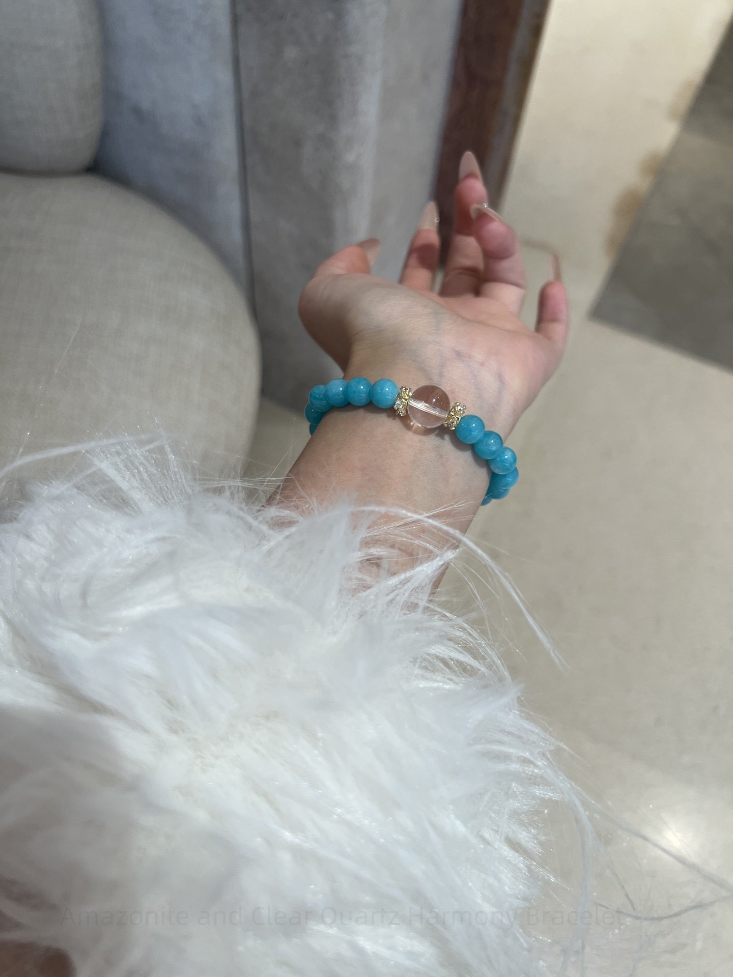 Amazonite and Clear Quartz Harmony Bracelet: Cultivate Balance, Courage, and Spiritual Clarity for Everyday Empowerment
