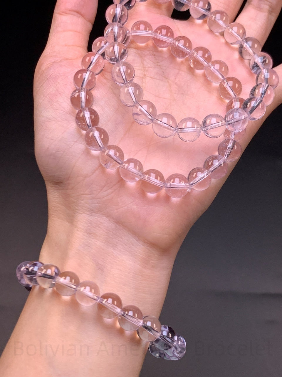 Bolivian Amethyst Bracelet - Energy Cleansing & Intuition Crystal | Handmade for Emotional Balance, Clarity & Restful Sleep