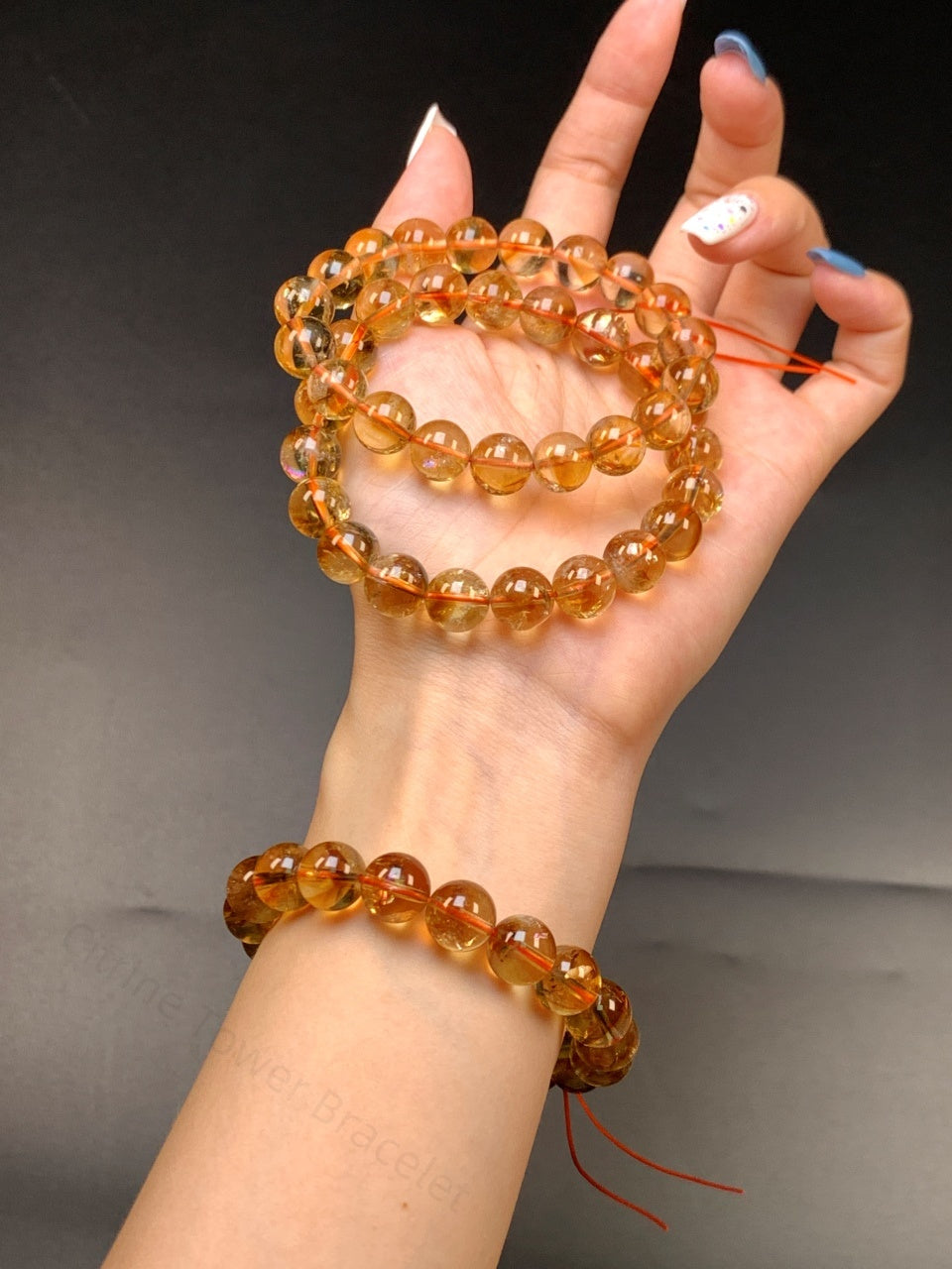 Citrine Tower Bracelet - Natural Crystal for Wealth, Confidence & Energy Protection