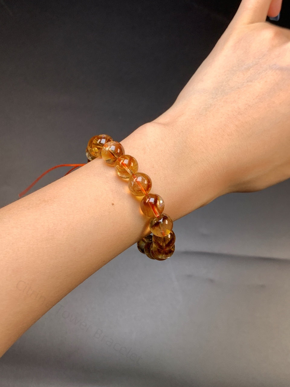 Citrine Tower Bracelet - Natural Crystal for Wealth, Confidence & Energy Protection