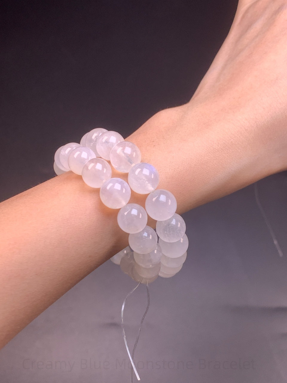 Creamy Blue Moonstone Bracelet - The Intuitive's Crystal | Handcrafted for Emotional Balance, Divine Feminine Energy & Peaceful Sleep