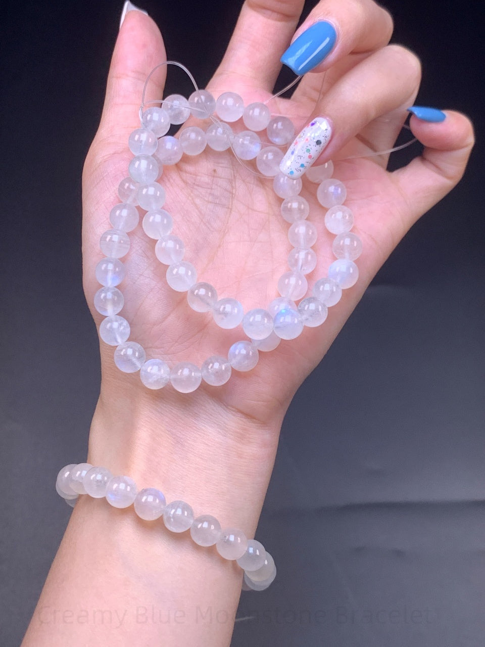 Creamy Blue Moonstone Bracelet - The Intuitive's Crystal | Handcrafted for Emotional Balance, Divine Feminine Energy & Peaceful Sleep
