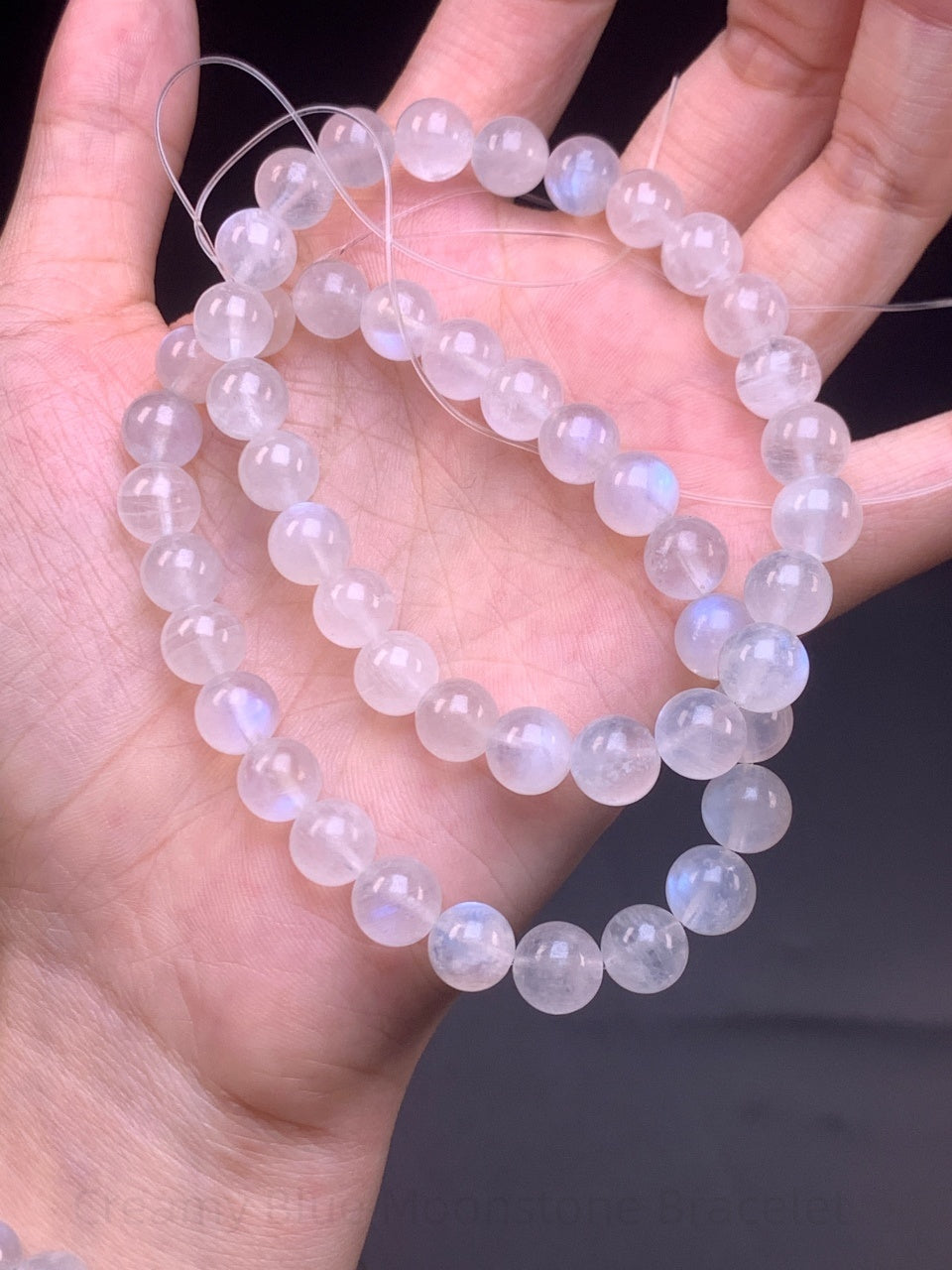 Creamy Blue Moonstone Bracelet - The Intuitive's Crystal | Handcrafted for Emotional Balance, Divine Feminine Energy & Peaceful Sleep