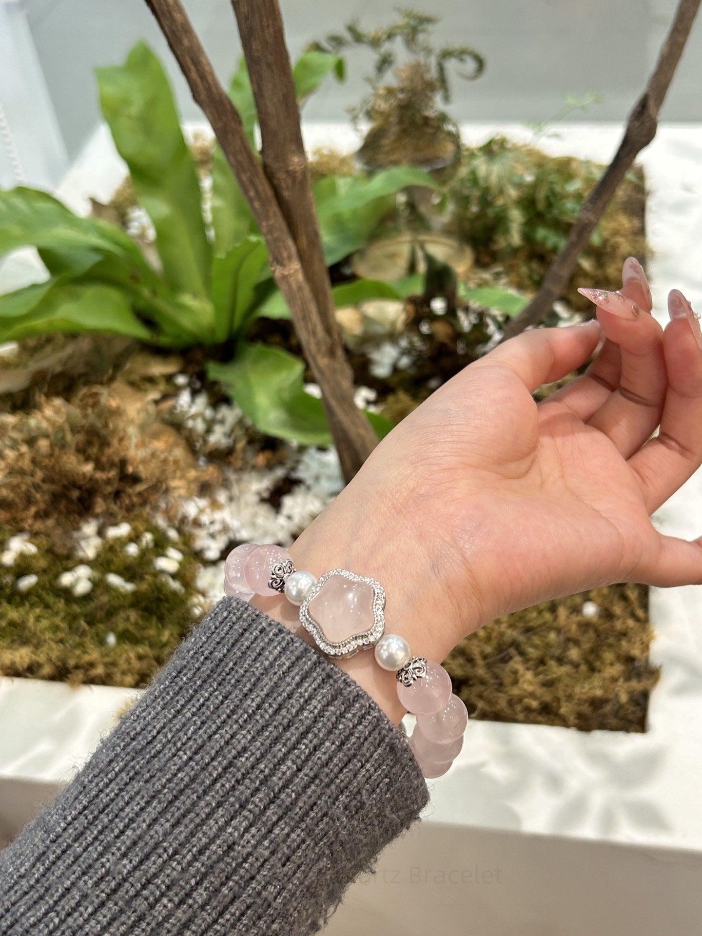 Fairy Princess Rose Quartz Bracelet - Love & Harmony Crystal | Handmade for Self-Love, Relationships & Feminine Energy