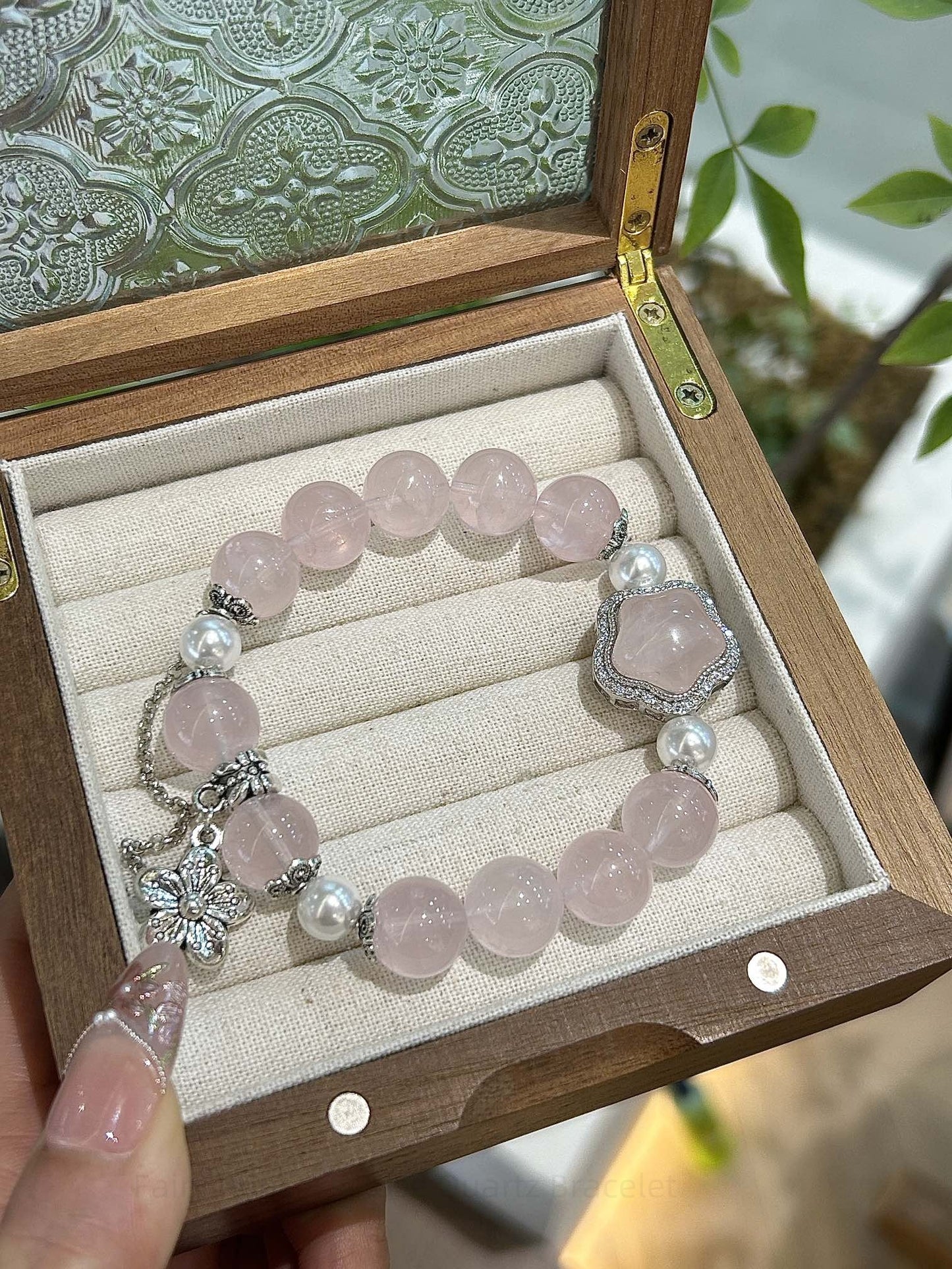 Fairy Princess Rose Quartz Bracelet - Love & Harmony Crystal | Handmade for Self-Love, Relationships & Feminine Energy