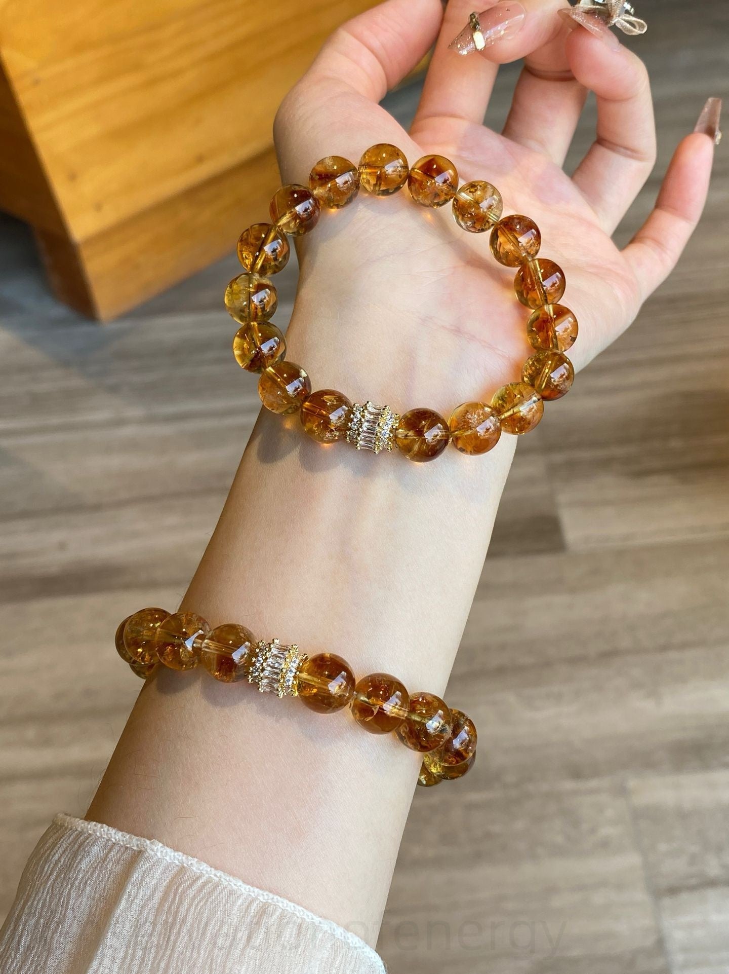 Golden Citrine Tower Bracelet for Wealth & Confidence - Energy Balancing Crystal Jewelry with Natural Gemstones - Positive Vibes Handmade Accessories