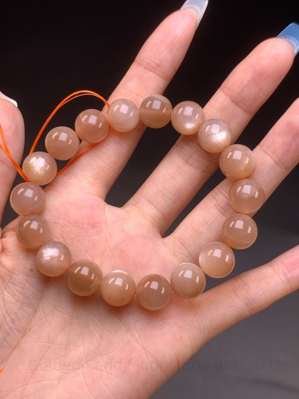 Golden Sand Moonstone Bracelet - Solar Plexus Crystal for Confidence & Harmony | Handmade for Personal Power & Emotional Balance
