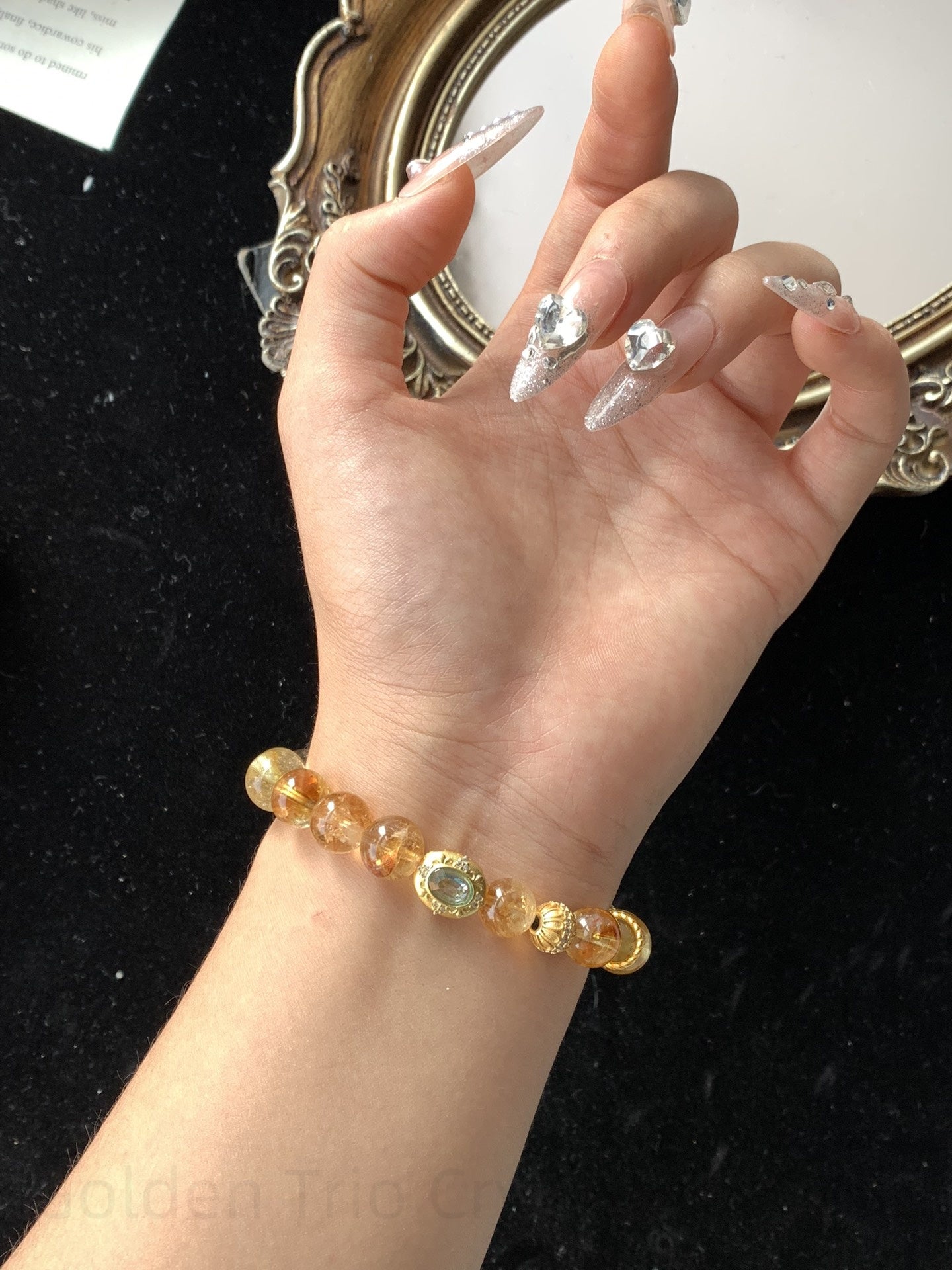 Golden Trio Crystal Bracelet - Citrine, Tiger Eye & Yellow Prasiolite for Abundance, Confidence & Spiritual Balance