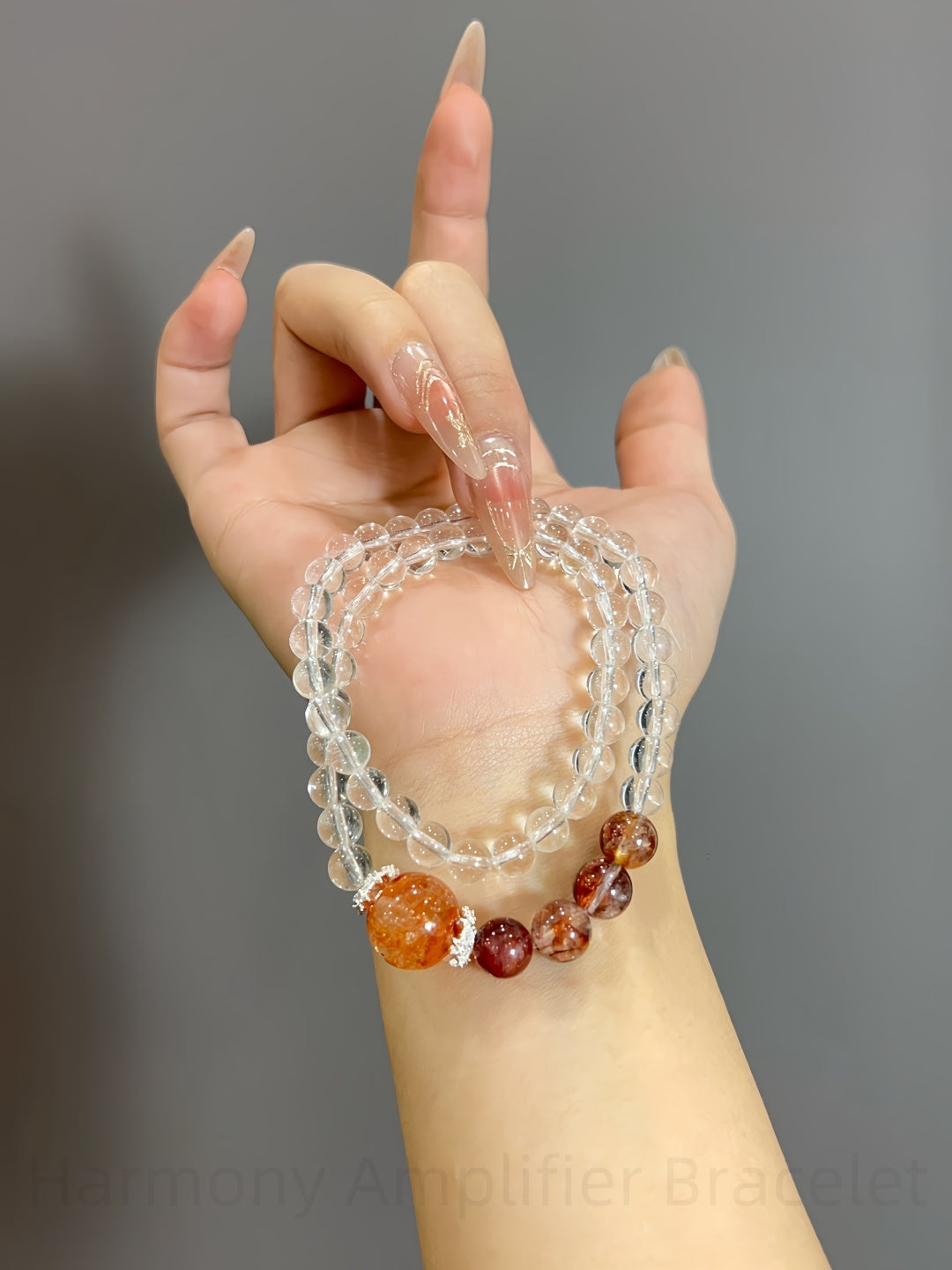 Harmony Amplifier Bracelet: White Quartz & Red Agate Combo for Spiritual Balance and Love Energy