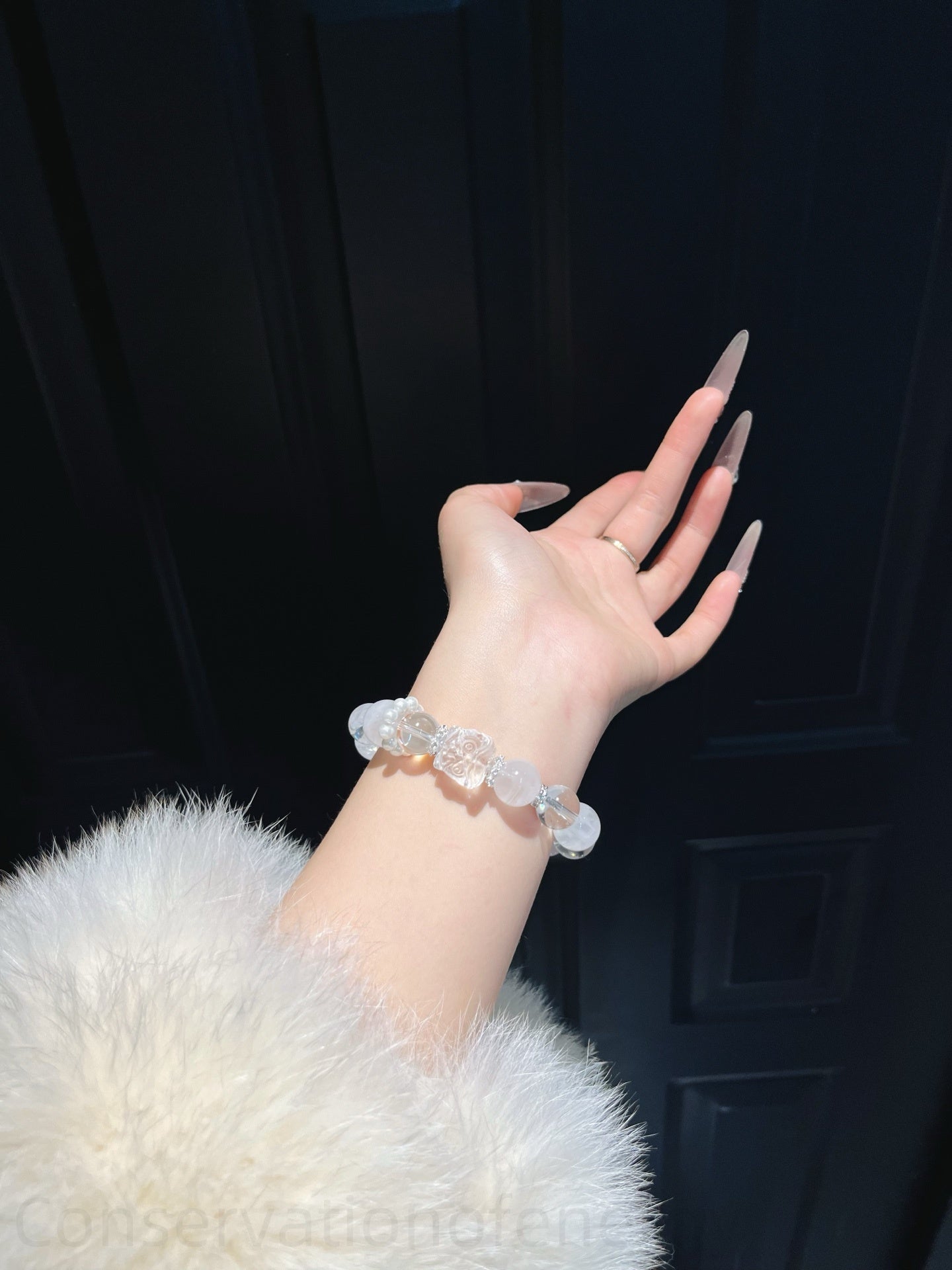 Harmony Crystal Bracelet Trio - White Quartz, Phantom & Rose Quartz for Balance, Spiritual Clarity & Loving Energy
