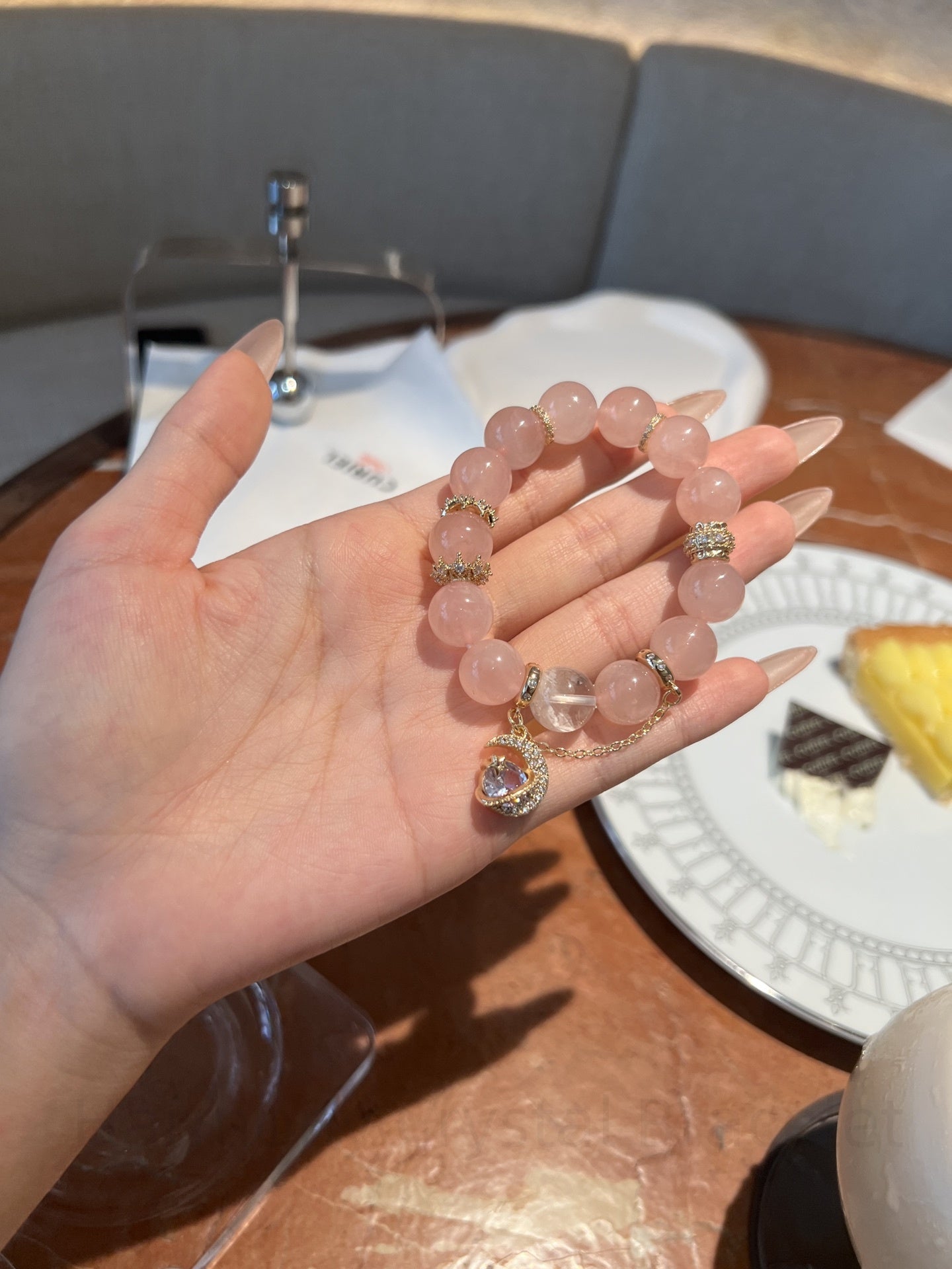 Harmony Crystal Bracelet: Rose Quartz & Snowflake Obsidian for Love, Wisdom, and Abundance