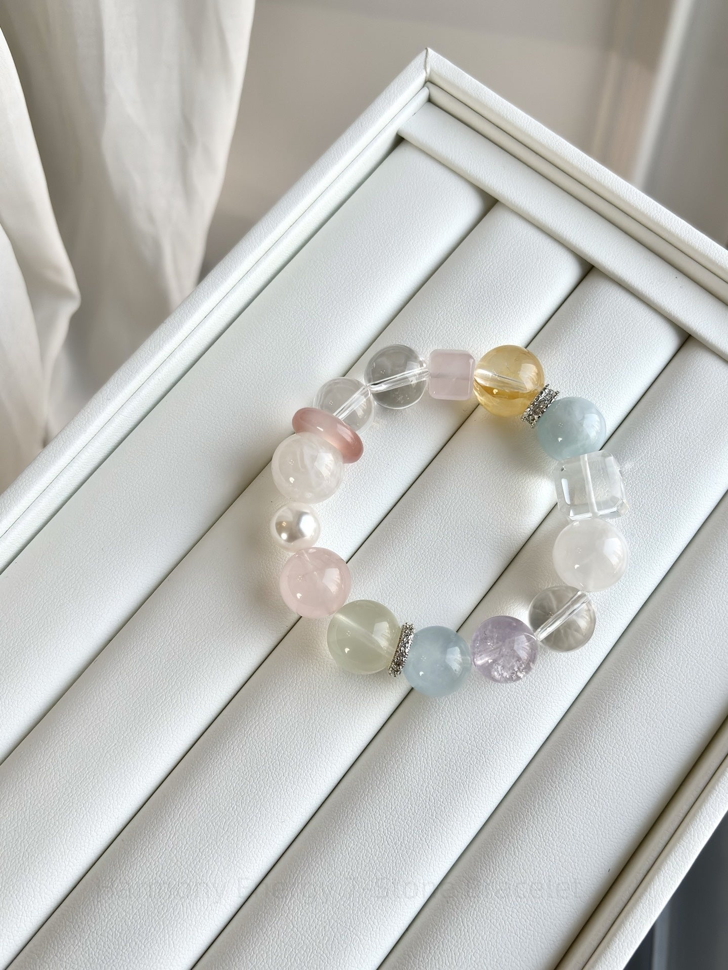 Harmony Energy 7-Stone Bracelet - Balancing Elements Chakra Jewelry for Mindfulness & Spiritual Growth
