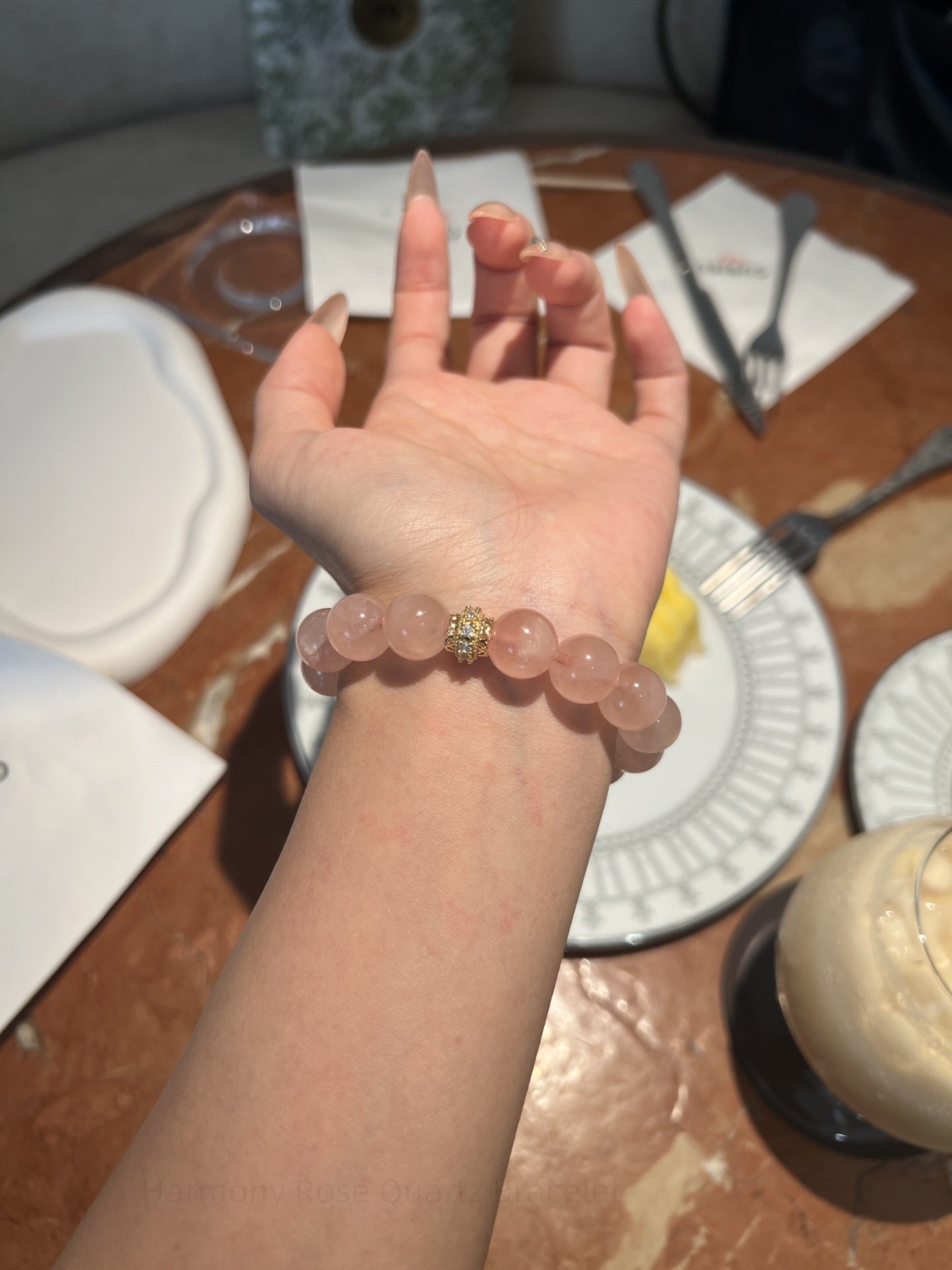 Harmony Rose Quartz Bracelet: Love Stone Energy & Positive Vibes