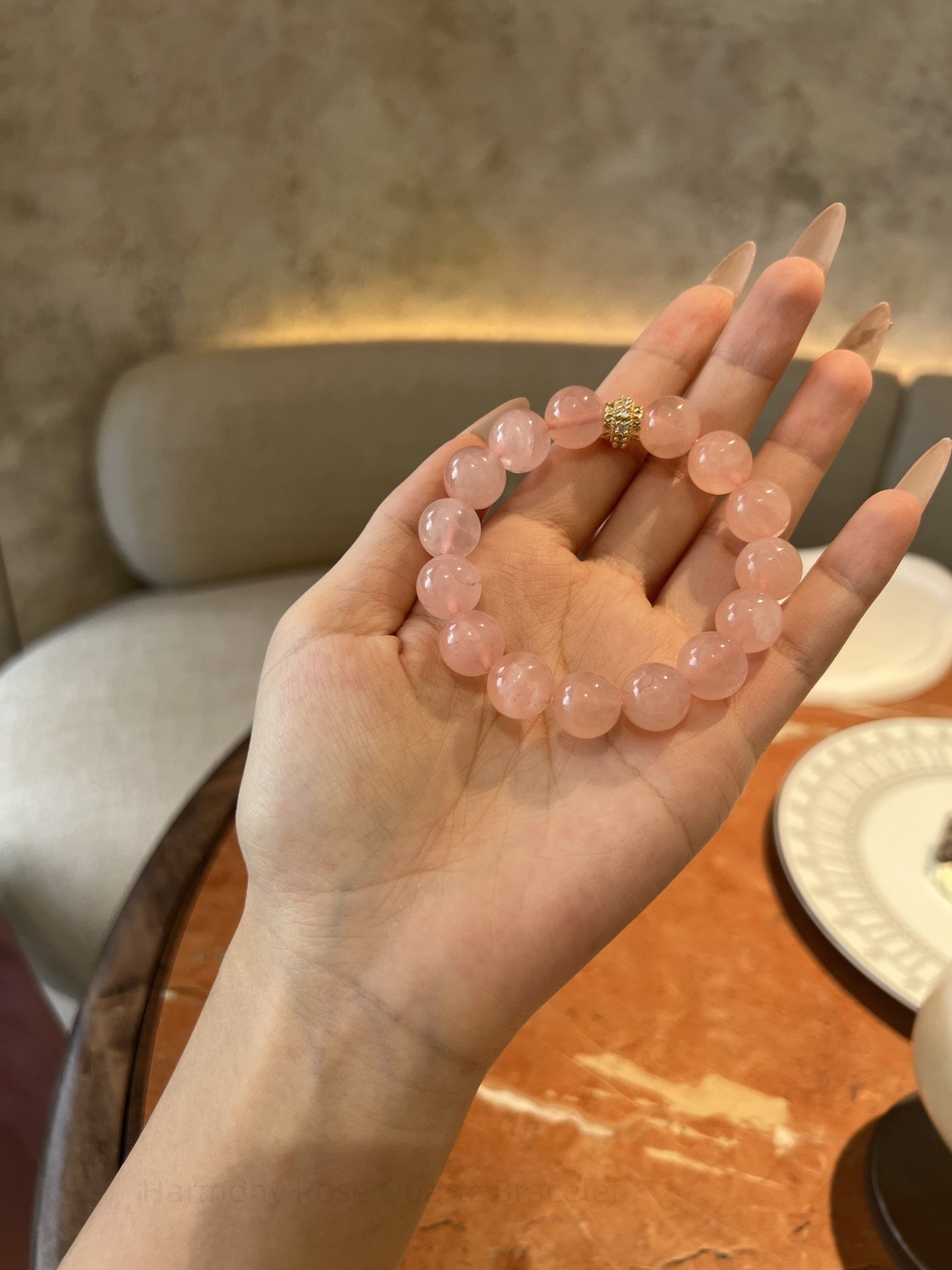 Harmony Rose Quartz Bracelet: Love Stone Energy & Positive Vibes