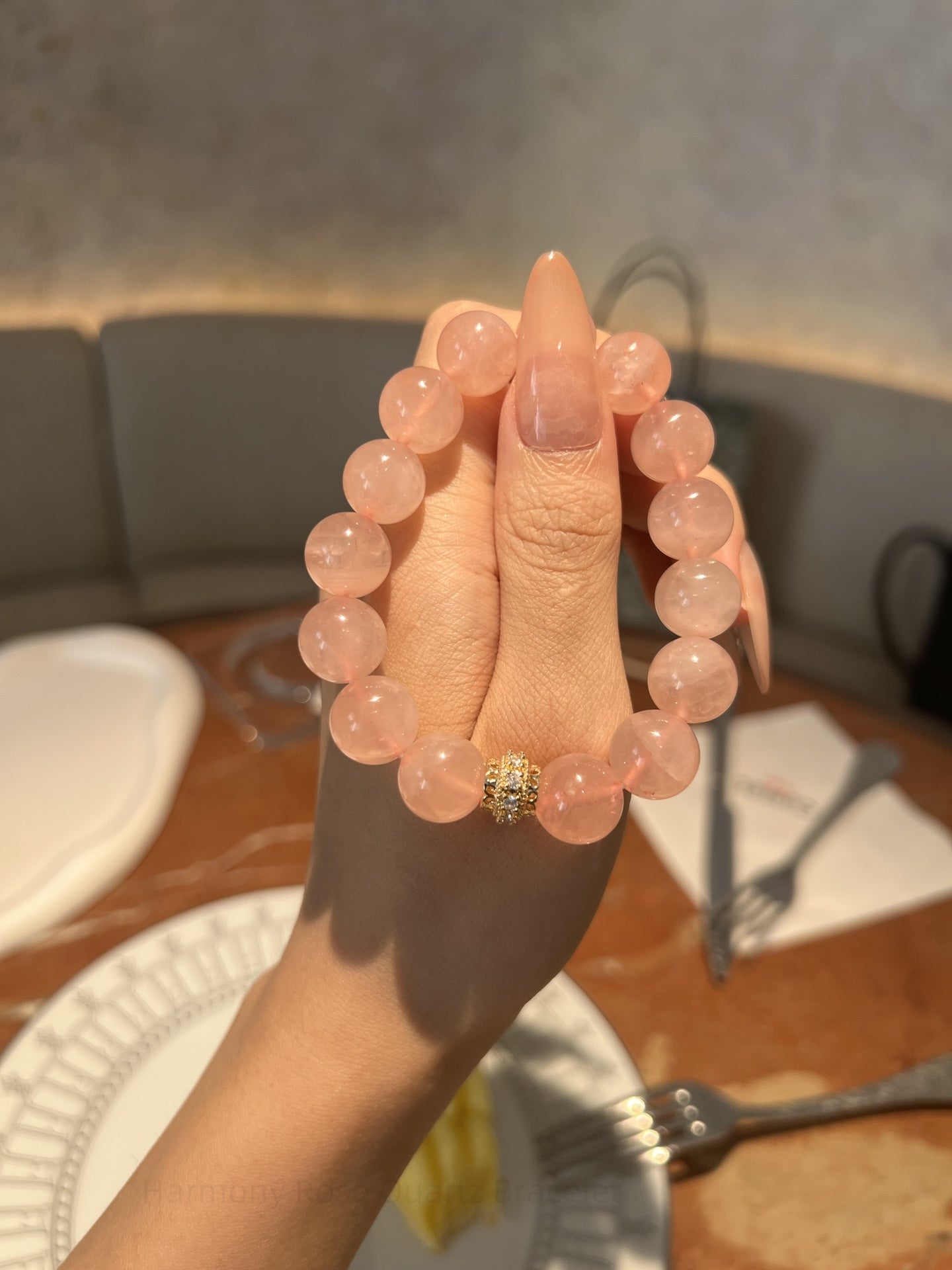 Harmony Rose Quartz Bracelet: Love Stone Energy & Positive Vibes
