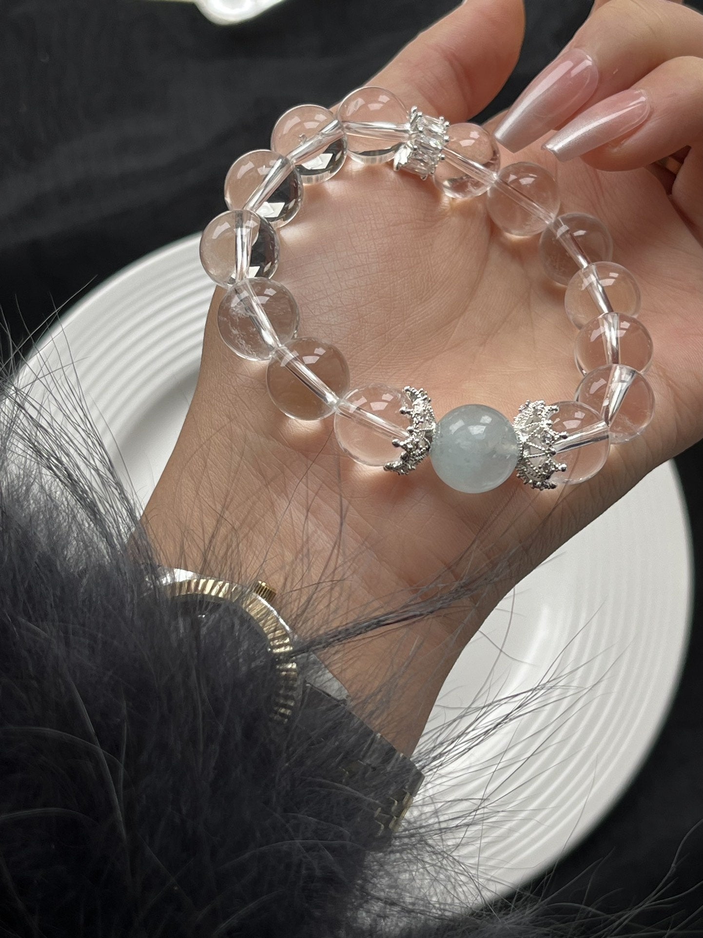 Harmony & Courage Crystal Bracelet - Double Stone Energy for Clarity, Protection & Positive Vibes - Handcrafted Spiritual Jewelry