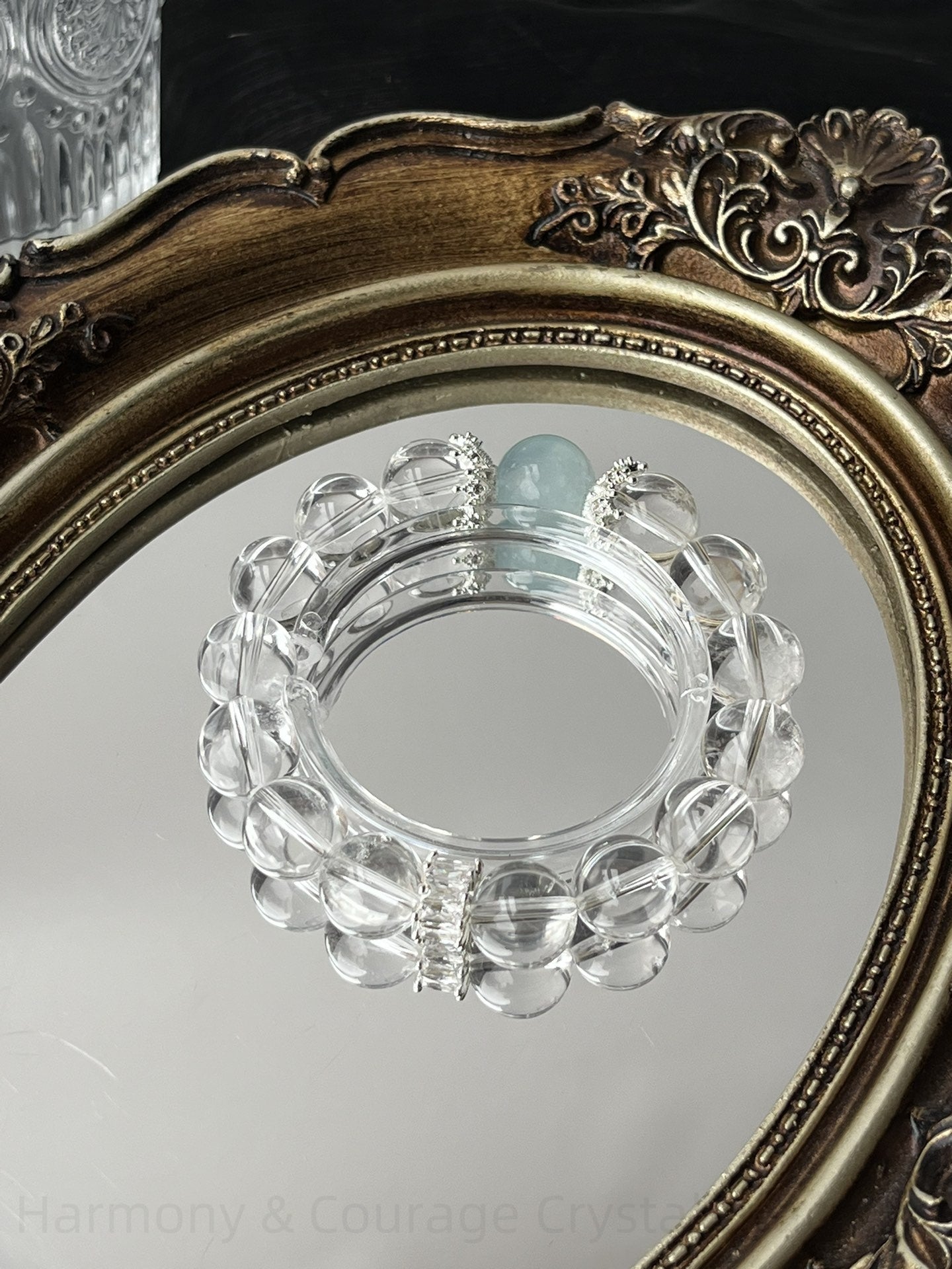 Harmony & Courage Crystal Bracelet - Double Stone Energy for Clarity, Protection & Positive Vibes - Handcrafted Spiritual Jewelry