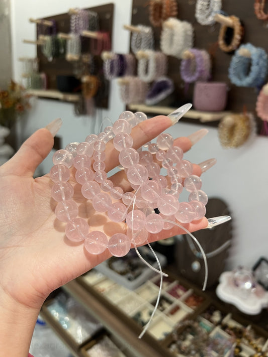 Hexagram Morganite Bracelet - Sacred Geometry Love Stone | Handmade Crystal Jewelry for Heart Healing & Social Harmony