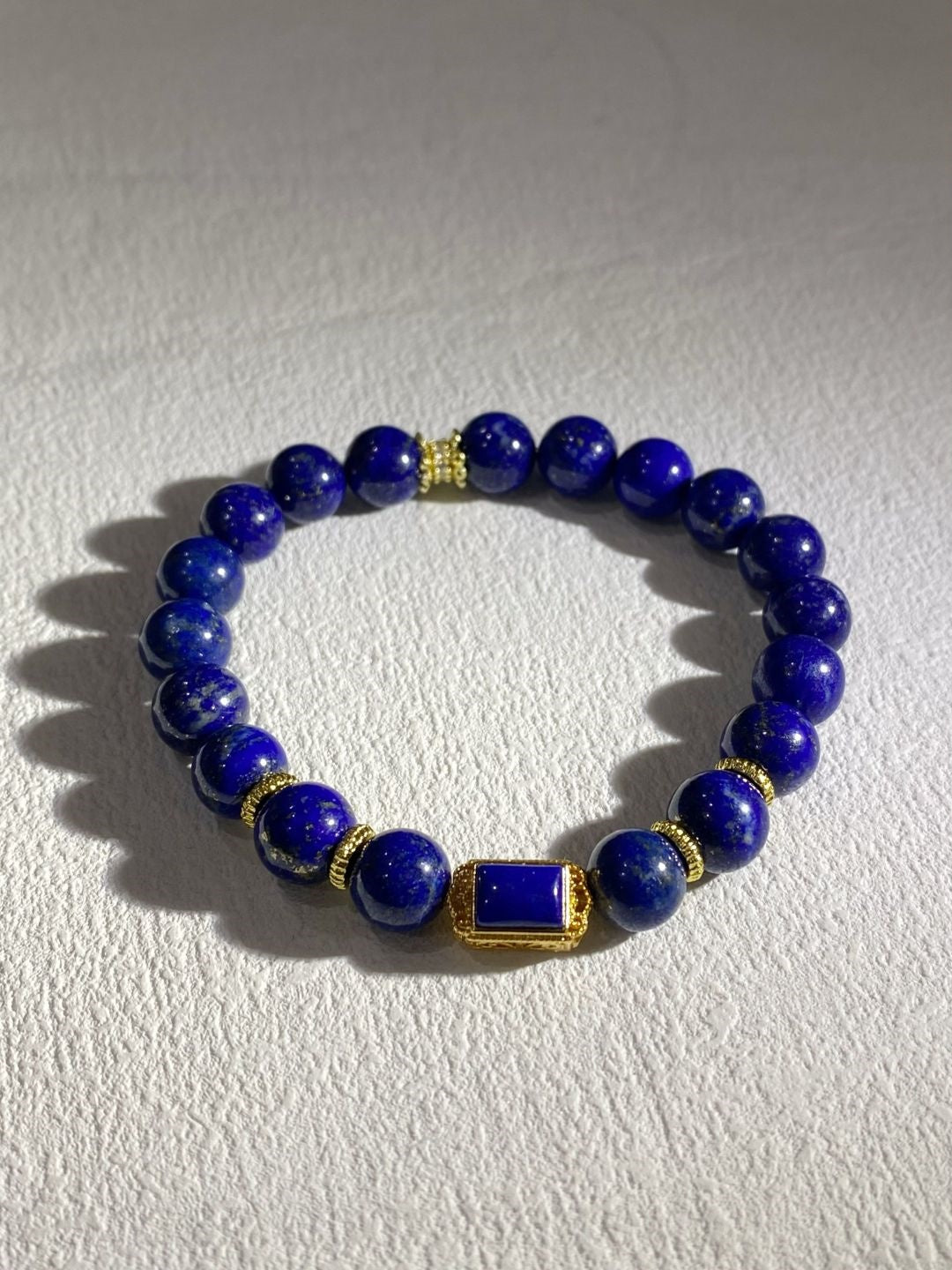 Lapis Lazuli Crystal Bracelet for Spiritual Awakening & Intuition - Genuine Energy Jewelry for Meditation & Clarity