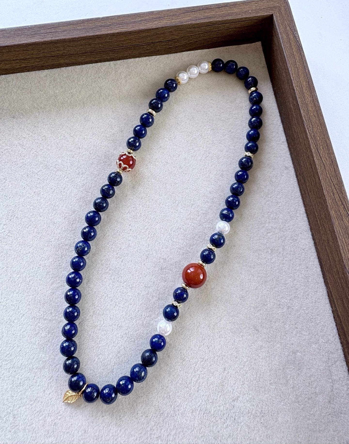 Lapis Lazuli & Red Agate Energy Bracelet for Spiritual Balance, Inner Strength & Positive Vibes | Chakra Jewelry Gift