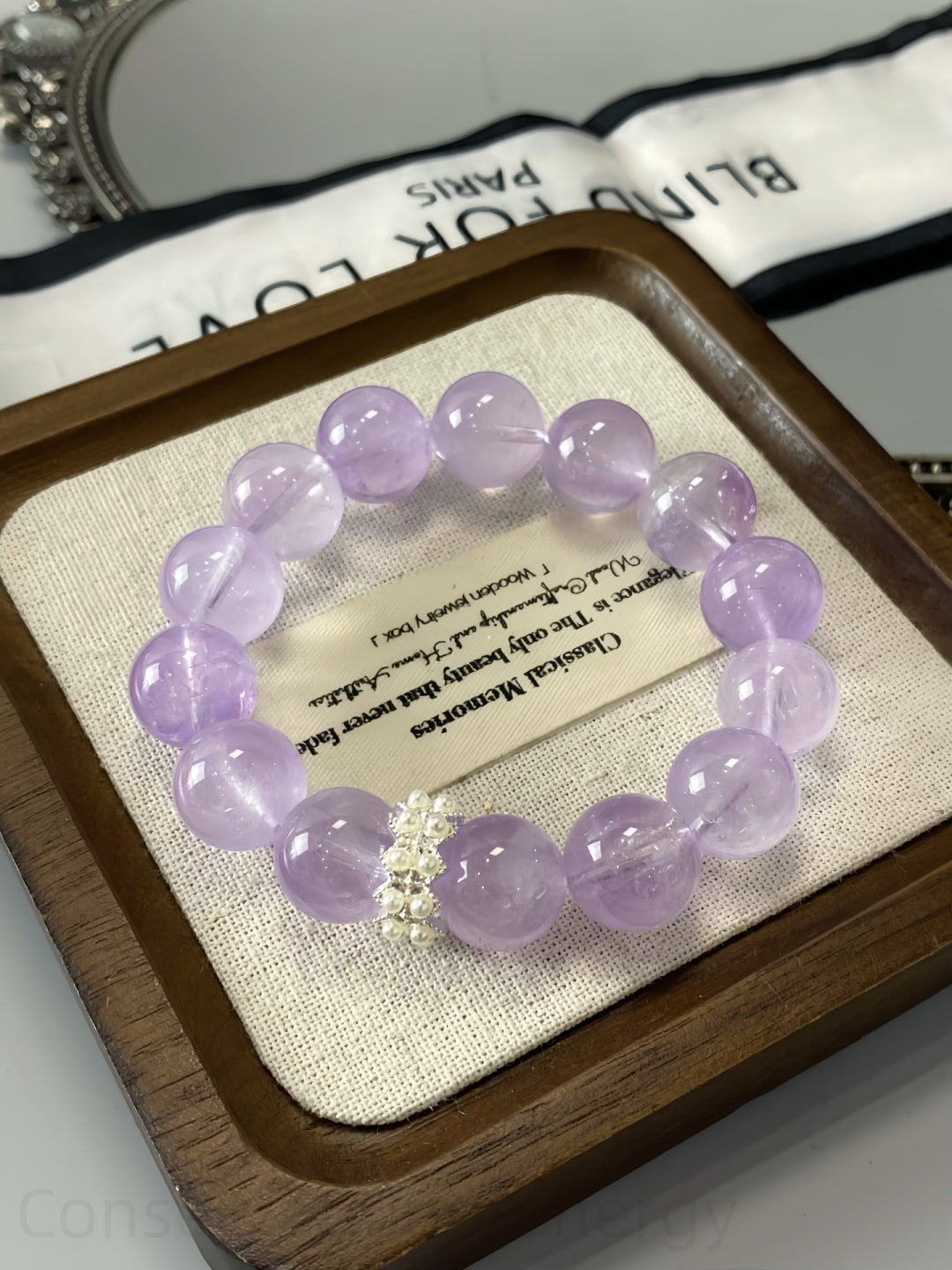 Lavender Amethyst Crystal Bracelet for Spiritual Awakening & Emotional Balance | Energy Cleansing Jewelry Gift for Women Men