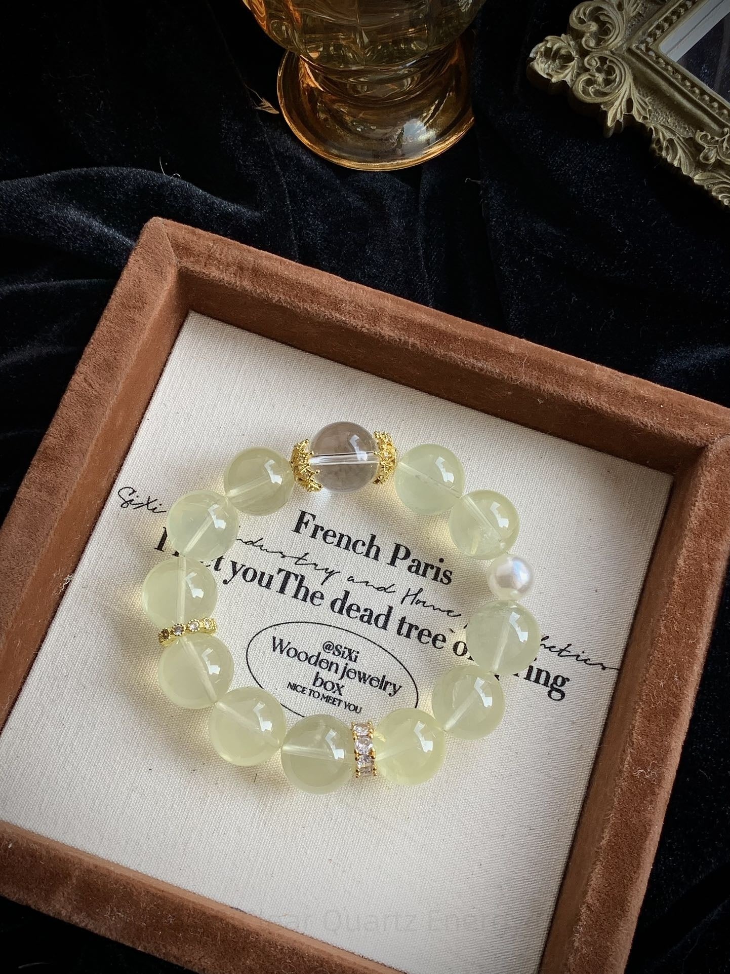 Lemon Quartz & Clear Quartz Energy Bracelet - Attract Positivity, Balance Energy, Enhance Confidence & Focus - Handmade Spiritual Jewelry