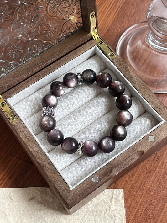 Lepidolite Crystal Bracelet for Emotional Balance & Spiritual Awareness - Energy Cleansing Stone Jewelry for Stress Relief & Positive Vibes