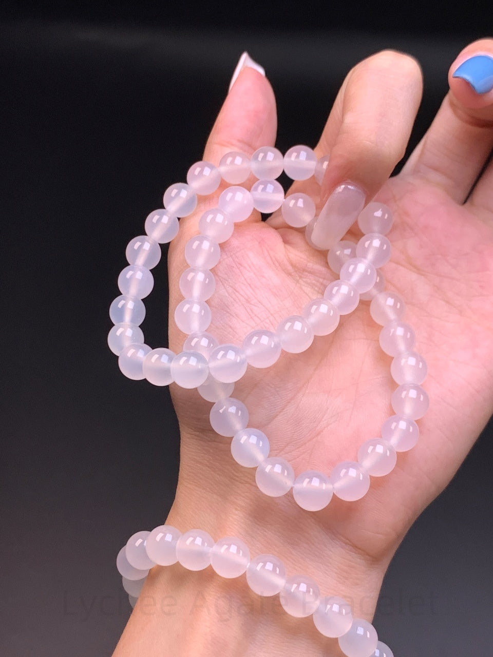 Lychee Agate Bracelet - Harmony & Good Fortune Crystal | Handmade for Protection, Confidence & Positive Energy