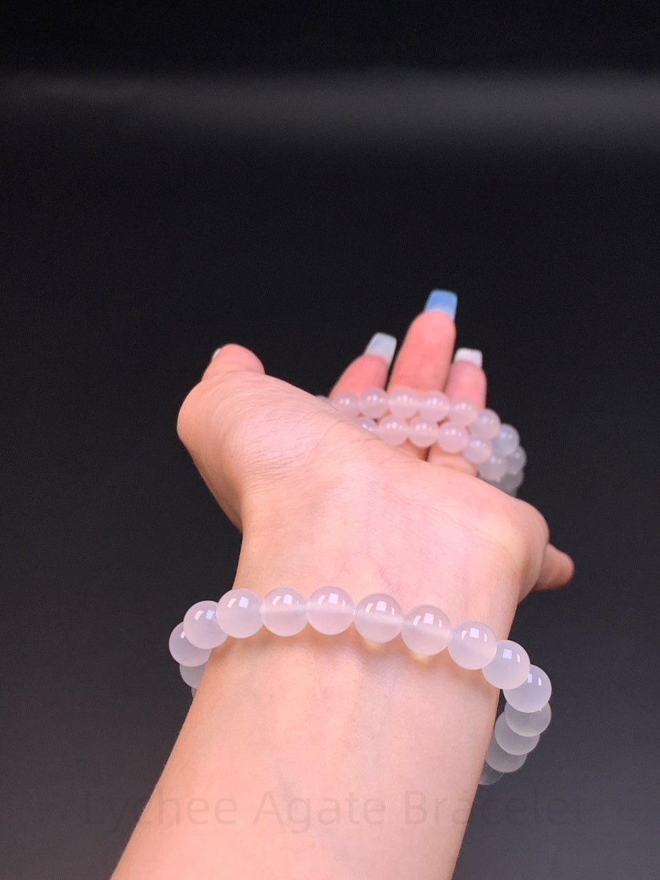 Lychee Agate Bracelet - Harmony & Good Fortune Crystal | Handmade for Protection, Confidence & Positive Energy