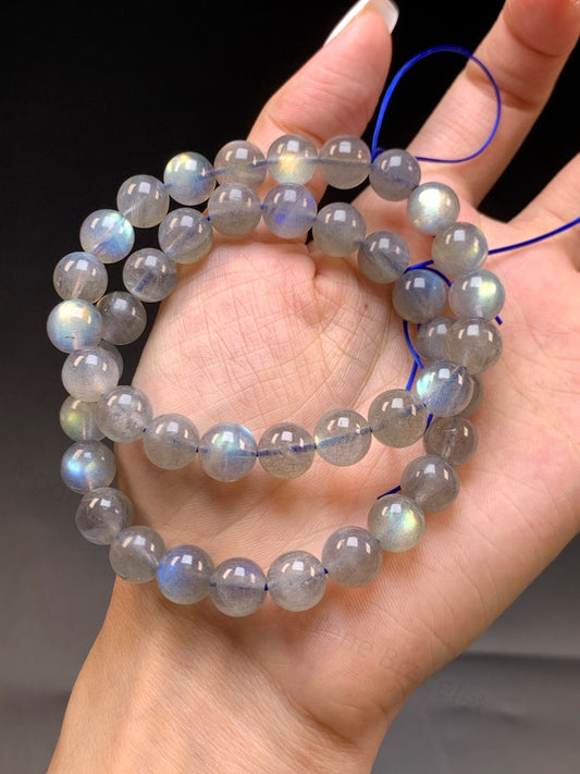 Moonbeam Gray Moonstone Bracelet - The Intuitive's Crystal for Emotional Balance & Gentle Sleep | Handmade Moon Energy Jewelry
