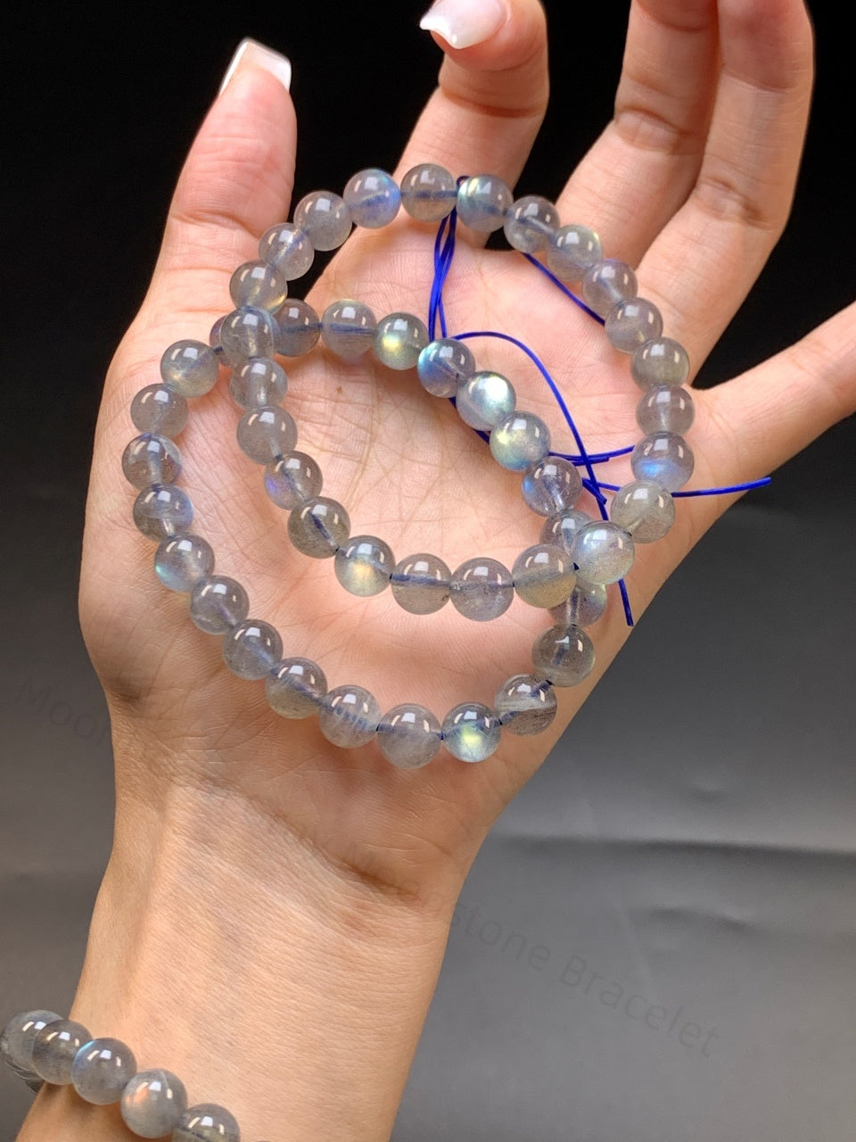 Moonbeam Gray Moonstone Bracelet - The Intuitive's Crystal for Emotional Balance & Gentle Sleep | Handmade Moon Energy Jewelry