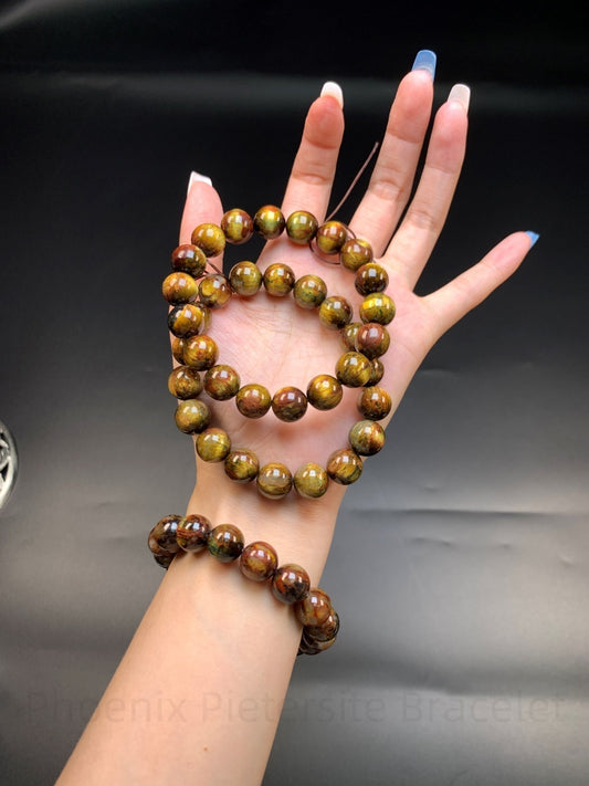 Phoenix Pietersite Bracelet - Success & Abundance Crystal | Handmade for Career Growth, Wealth & Confidence
