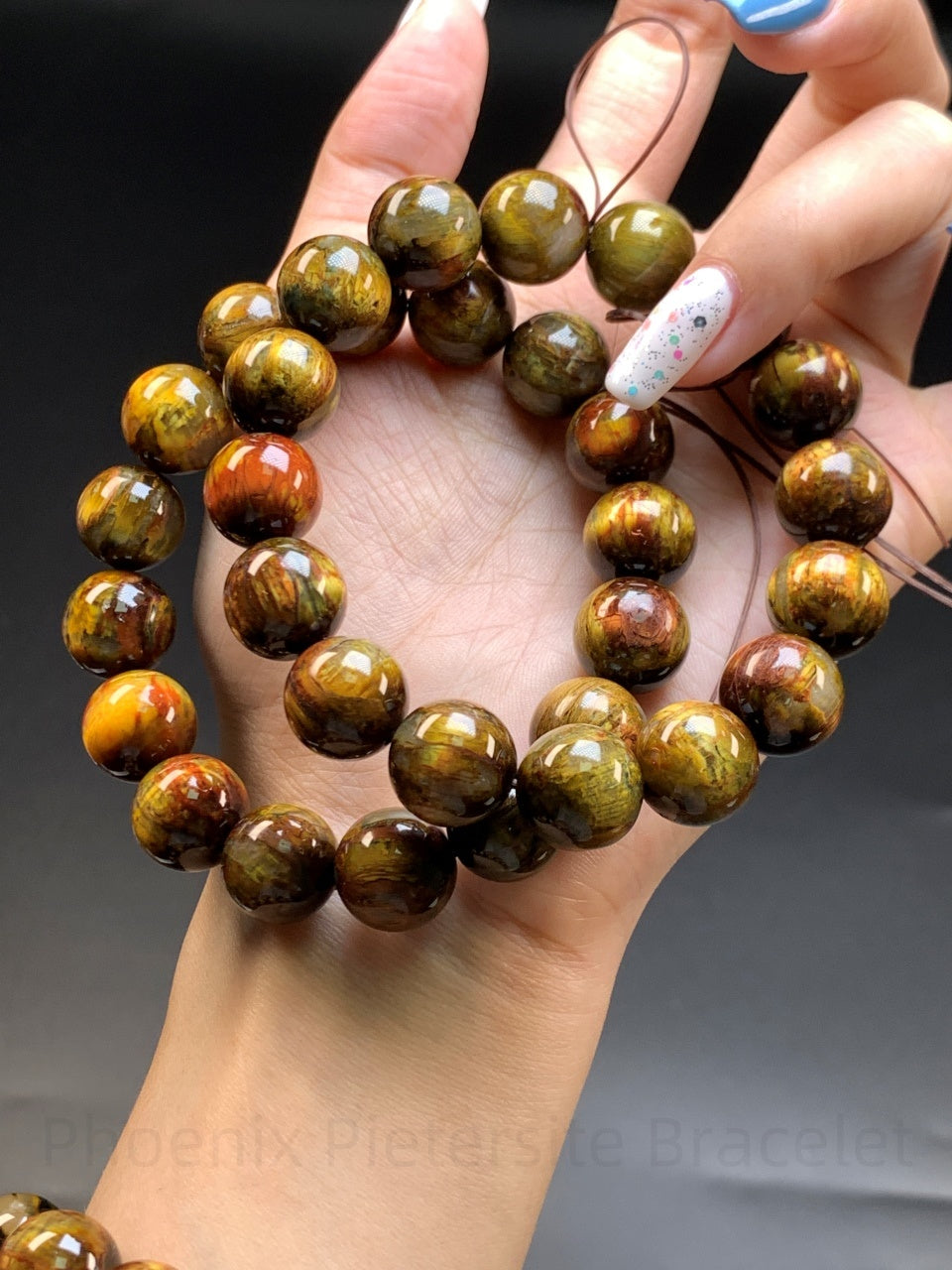 Phoenix Pietersite Bracelet - Success & Abundance Crystal | Handmade for Career Growth, Wealth & Confidence
