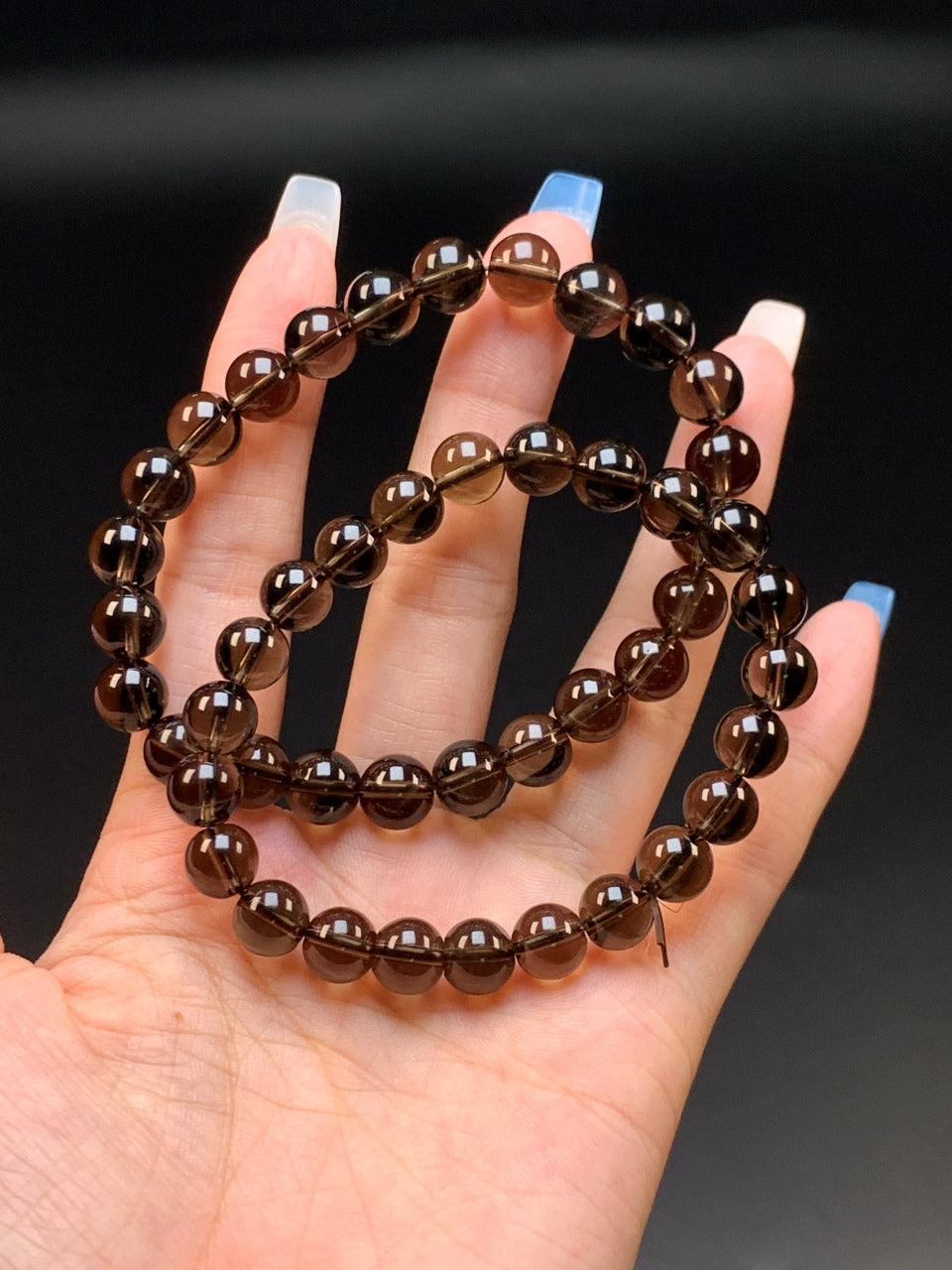 Pure Smoky Quartz Bracelet - Grounding & Protection Crystal | Handmade for Stability, Focus & Emotional Balance