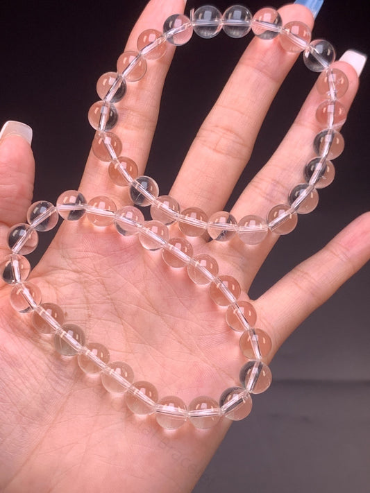 Pure and Clear Crystal Bracelet - Energy Cleansing & Intention Manifestation Crystal Jewelry | Handcrafted for Clarity, Protection & Harmony