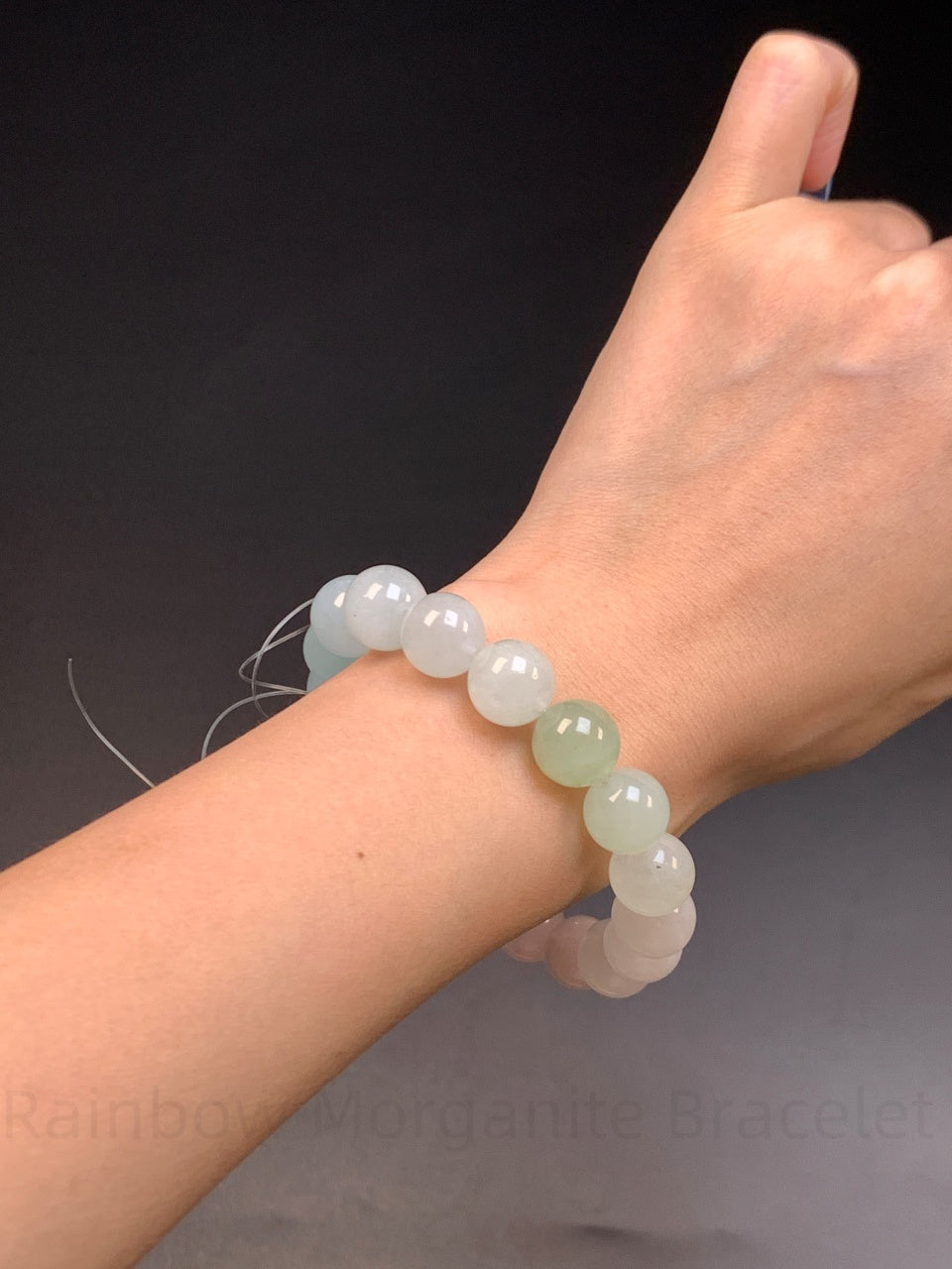 Rainbow Morganite Bracelet - Love & Harmony Crystal Jewelry | Handmade for Romance, Self-Care & Emotional Balance