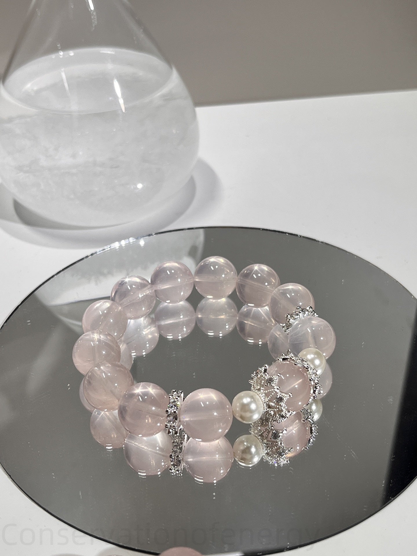 Starfire Mozambique Pink Crystal Bracelet - Love Energy, Spiritual Guidance & Confidence Booster