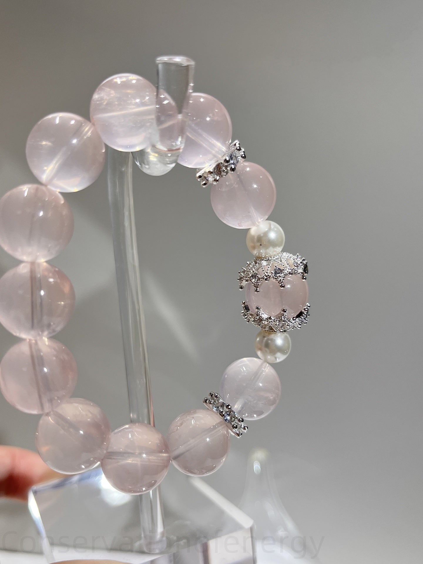 Starfire Mozambique Pink Crystal Bracelet - Love Energy, Spiritual Guidance & Confidence Booster