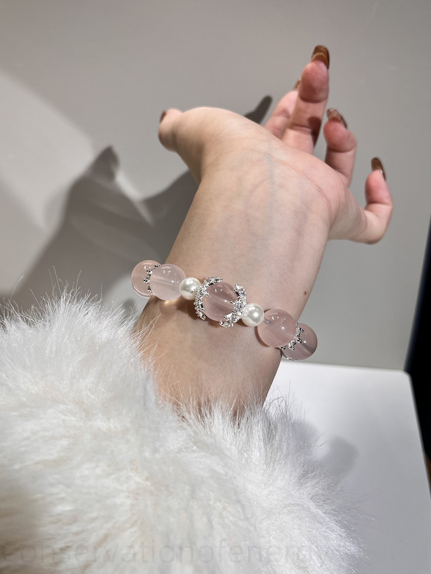 Starfire Mozambique Pink Crystal Bracelet - Love Energy, Spiritual Guidance & Confidence Booster