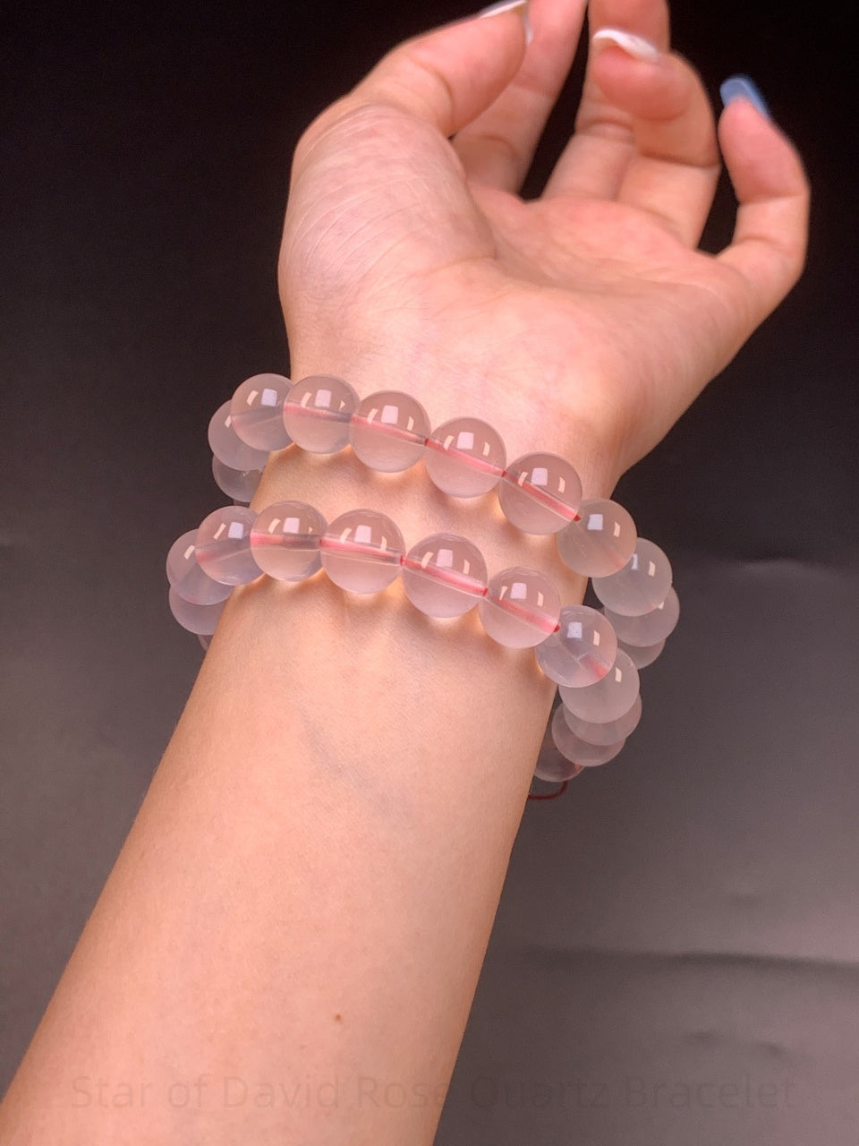 Star of David Rose Quartz Bracelet - Sacred Geometry Love Crystal | Handmade Hexagram Jewelry for Heart Healing & Divine Feminine Energy