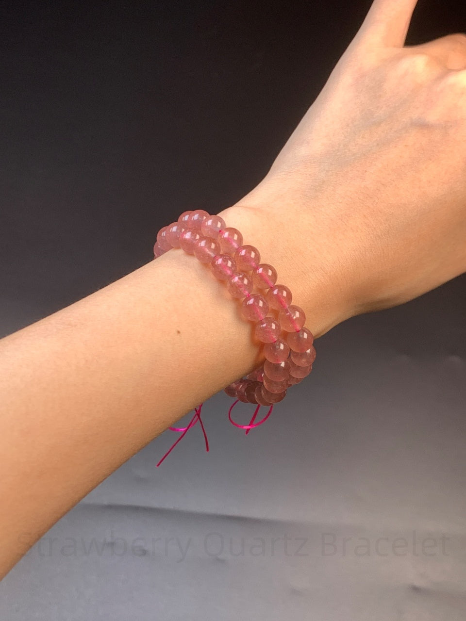 Strawberry Quartz Bracelet - Love & Social Harmony Crystal | Handmade for Confidence, Relationships & Positive Energy