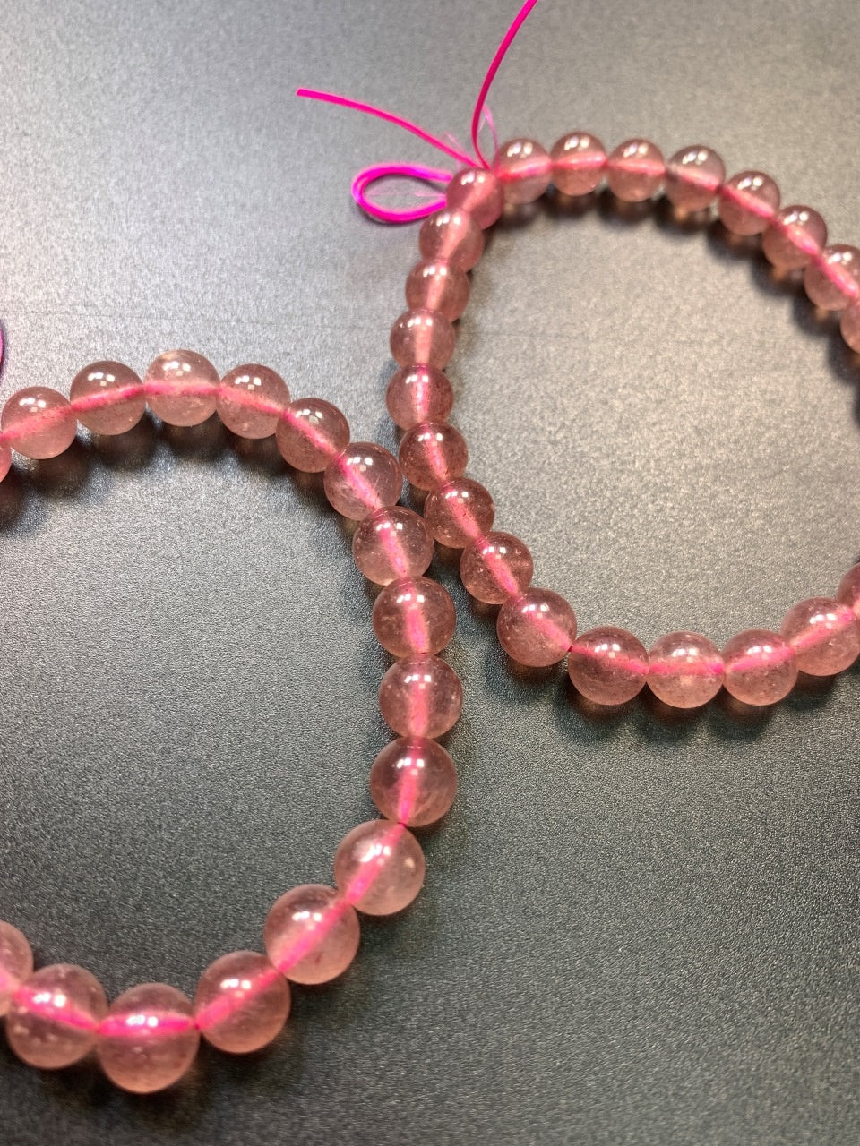 Strawberry Quartz Bracelet - Love & Social Harmony Crystal | Handmade for Confidence, Relationships & Positive Energy