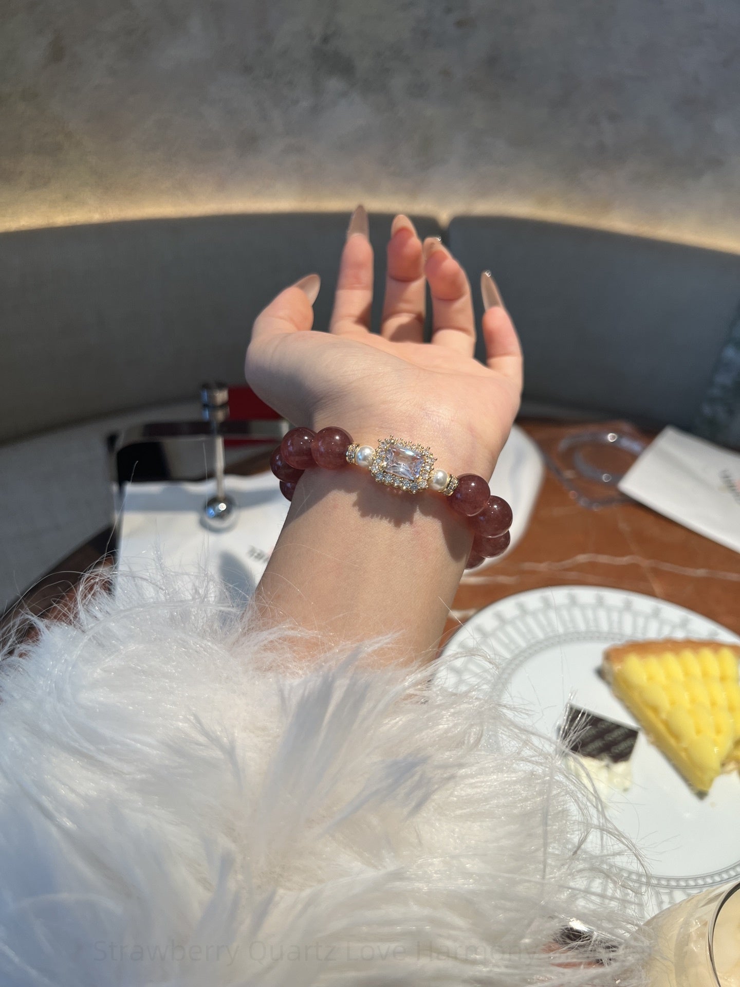 Strawberry Quartz Love Harmony Bracelet: Attract Positive Energy & Radiant Confidence