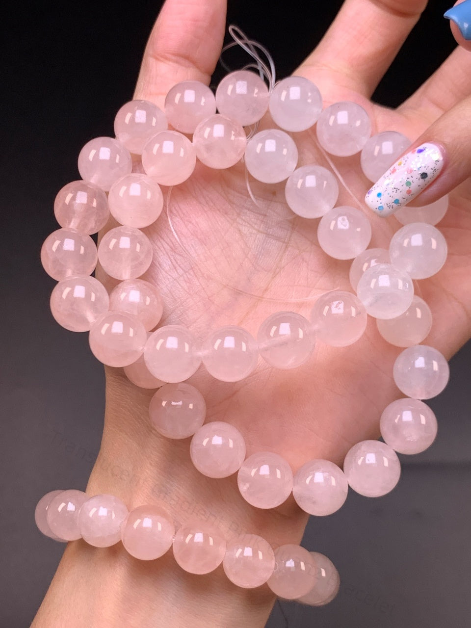 Translucent Gradient Pink Quartz Bracelet - Love & Harmony Crystal Jewelry | Handmade for Self-Love, Emotional Balance & Gentle Confidence