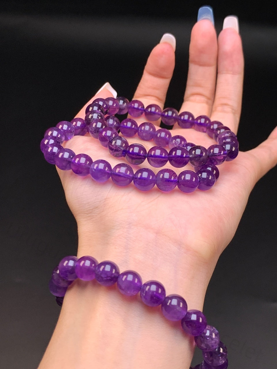 Uruguayan Amethyst Bracelet - Crown Chakra Crystal for Intuition & Focus | Handmade Spiritual Jewelry for Wisdom & Emotional Balance